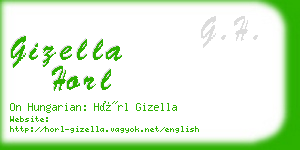 gizella horl business card